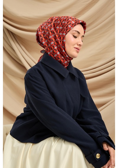 Silk Home Twill İpek Eşarp 11481-15 Metalik Gri, Bordo, Mürdüm, Kırmızı, Narçiçeği
