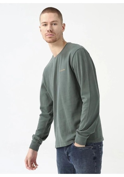 Columbia Csc M Basic Sm Logo Ls Tee Yeşil Erkek Tişört Cs0354-353 001