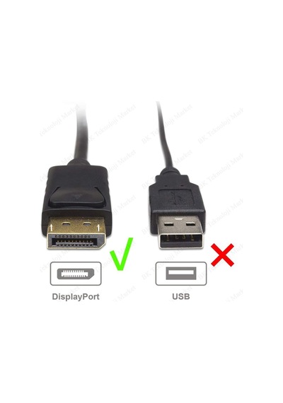 Displayport To Vga Çevirici Converter Dp To Vga Adaptör