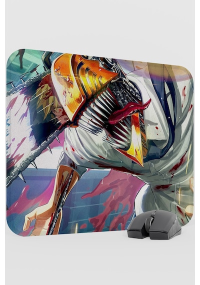 Chainsaw Man Anime V2 - 48x40 Xl Gaming Kauçuk Kaymaz Taban Mouse Pad Fare Altlığı