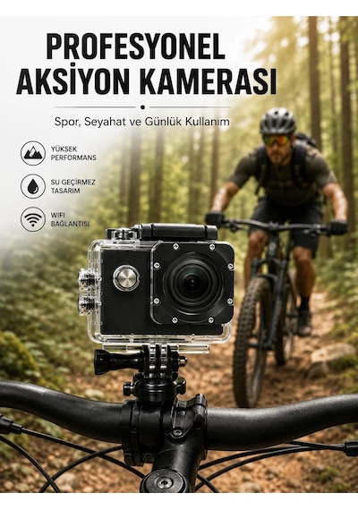 Profesyonel Çekimler İçin 4k Ultra Hd Wifi Spor Kamerası