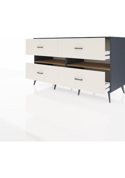 Kronos Konsol 2 Raflı 4 Çekmeceli 176x59x99 Antrasit-çam/aytaşı Atlas Çam/aytası - Antrasıt Kronos Konsol 2 Raflı 4 Çekmeceli 176x59x99 Antrasit-çam/aytaşı Atlas Çam/aytası - Antrasıt