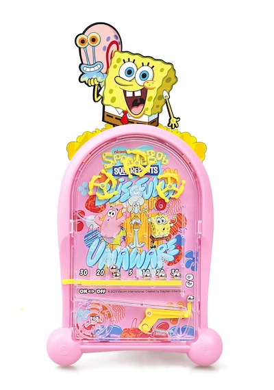 Pinball Sunger Bob Eğitici Oyuncak Retro Eğitici Oyuncak Pembe