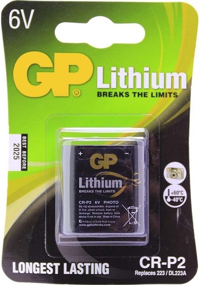 GP CRP2 6 VOLT FOT.MAK. LİTYUM PİL