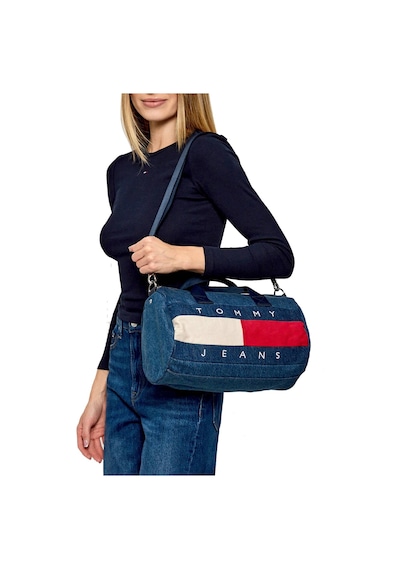 Tommy Hilfiger Kadın Spor Çantası Aw0aw182141af Denim
