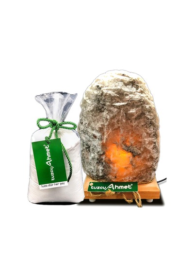 Tuzcu Ahmet 6-7 KG (24-28 M2) Tuz Lambası 1 KG Kaya Tuzu