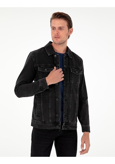 Pierre Cardin Erkek Siyah Ceket Denim 50292102-vr046 Siyah Siyah