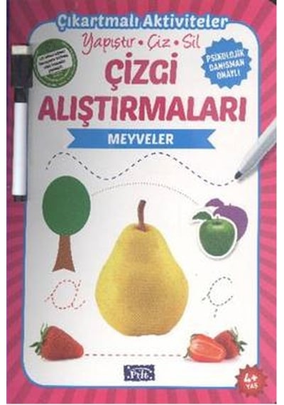 Çizgi Alıştırmaları - Meyveler - Ülkü Unsu - Parıltı Yayınları