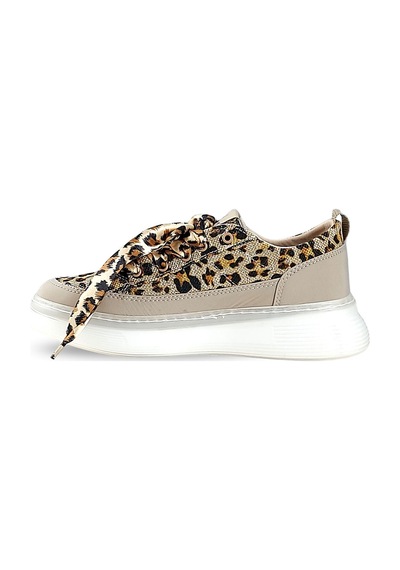 Noka Soho Leopar Kadın Spor Ayakkabı Bej - Leopar