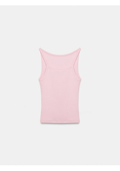 Dilvin 32774 Halter Yaka Top-toz Pembe