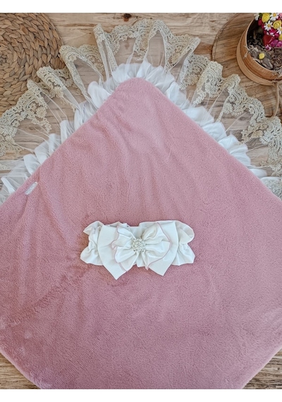 Kışlık Bebek Kundağı Unisex Bebek Dış Kundak Battaniyesi Hastane Çıkışı Kundak Battaniye Somon