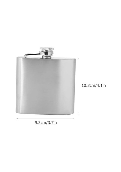 5 Oz 150 Cc Cep Tipi Vidalı Kapak Çelik Konyak Viski İçki Matarası Hunili Genel