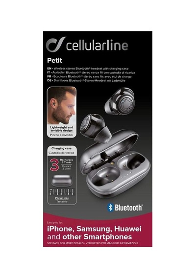 Petit True Kablosuz Kulaklık Kulaklık, Taşınabilir Pil Şarj Cihazlı Bluetooth Kablosuz Kulak İçi Kulaklık, Tws, Dahili Mikrofon, Dokunmatik Kontrol, Siyah, Btpetıttwsk
