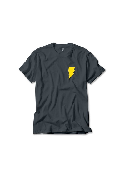 Black Adam Yellow Logo Yeşil Tişört