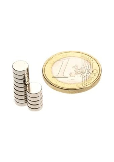 Mns Magneteksan Ø6x3 Mm Neodimyum Yuvarlak Silindirik Mıknatıs - 50 Adet Set