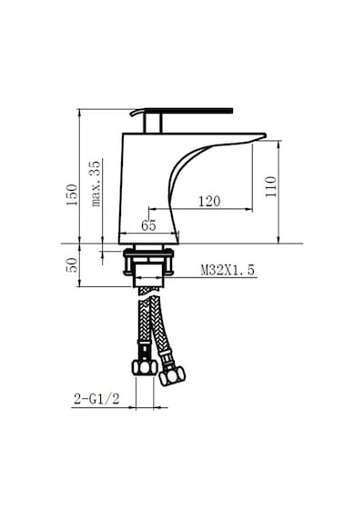 F-511 Krom Lavabo Bataryası Renkli