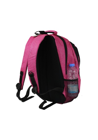 Escape Esc 307 Çizgili Polyester Kumaş Sırt Çantası Pembe