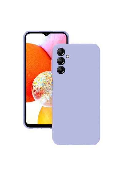 Samsung Galaxy Uyumlu A14 5g Kılıf Kamera Korumalı Silikon Rubber Arka Kapak Lila
