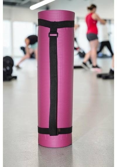 Ayarlanabilir Mat Taşıma Askısı Yoga Pilates Kamp Mat Taşıma Kayışı Siyah Genel