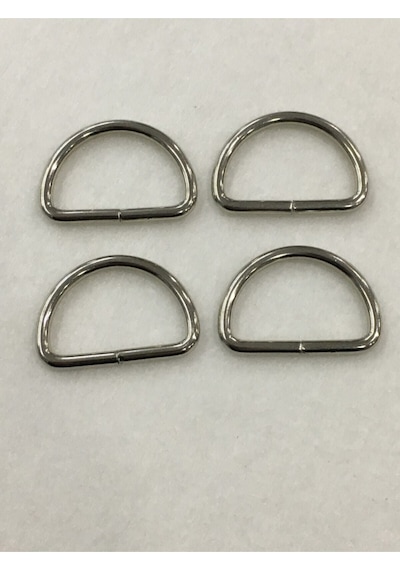 Karantuhafiye Çanta Halkası D Demir 3,5 Cm 4 Lü Set Gümüş Gümüş
