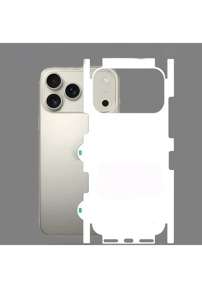 Tr İphone 17 Pro İle Uyumlu Şeffaf Arka Yüzey Koruma Çizilmez, Darbe Emici, İnce Ve Hafif Şeffaf Kaplama