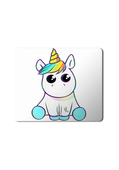 Unicorn Sticker Decal Baskılı Mousepad Mouse Pad