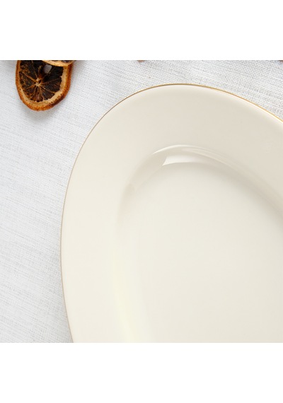 Aryıldız Hera Gold Kayık Tabak 30 Cm Renkli