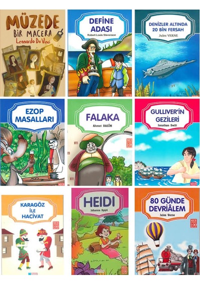 Müzede Bir Macera,falaka,ezop Masalları,heıdı,9 Kitapset 2.3.sınıf