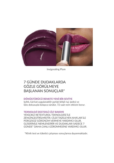 Avon Canlandırıcı Serum Ruj Invigorating Plum
