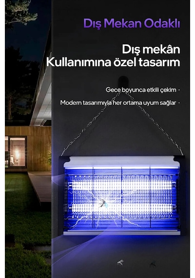 Elektirikli Sinek Kovucu 8w / Sinek Öldürücü Ve Kovucu / Uv Mor I
