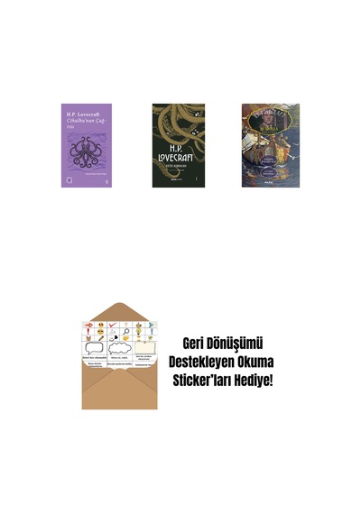 Everest Açıkhava 6 - Cthulhu Nun Çağrısı + H.p. Lovecraft - Bütün Romanları Ciltli + İki Novella + Okuma Sticker'ları