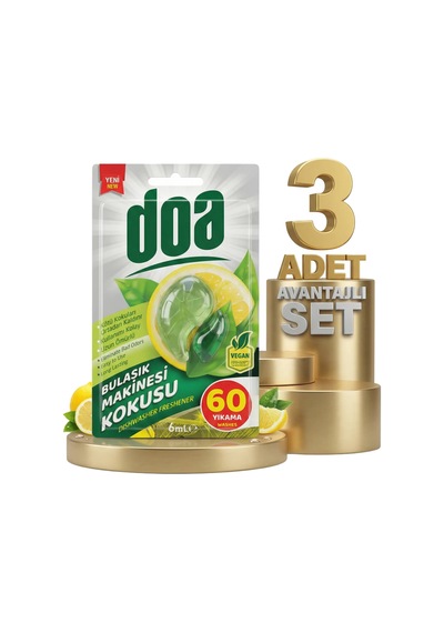 Doa Bulaşık Makinesi Kokusu 60 Yıkama 3x6 Ml