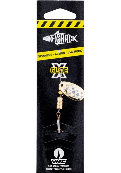 Döner Kaşık - Fishack Glidex - Golden Blue - 5g - No:2 - Alabalık/turna/levrek Olta Kaşığı