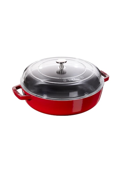Staub La Cocotte Sote Tenceresi Cam Kapaklı Döküm Demir 26 CM