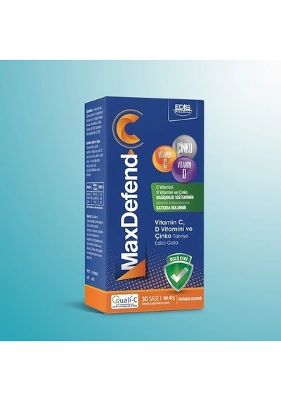 Edis Pharma Max Defend C Vitamini D Vitamini Ve Çinko 30 Saşe