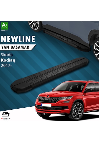 S-dizayn Skoda Kodiaq Newline Siyah Yan Basamak 193 Cm 2017 Üzeri A+ Kalite