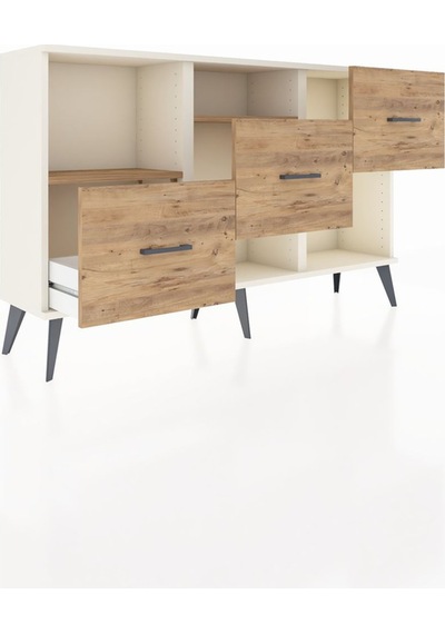 Arges Konsol 2 Raflı 3 Çekmeceli 132x30x83 Aytaşı-çam/çam Çam/çam Arges Konsol 2 Raflı 3 Çekmeceli 132x30x83 Aytaşı-çam/çam Çam/çam
