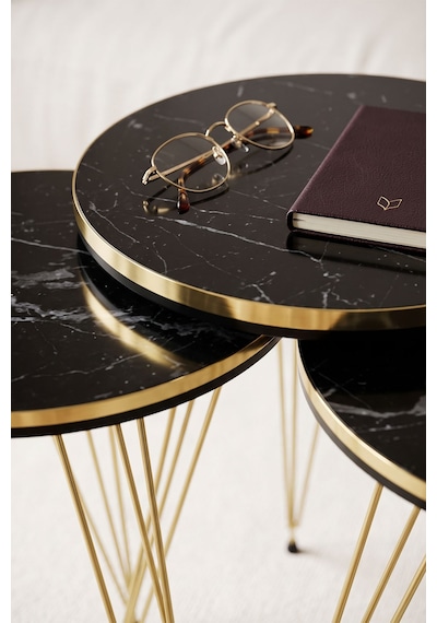 Kahveci.store Gold Tel Zigon Bendir Siyah 3'lü 22