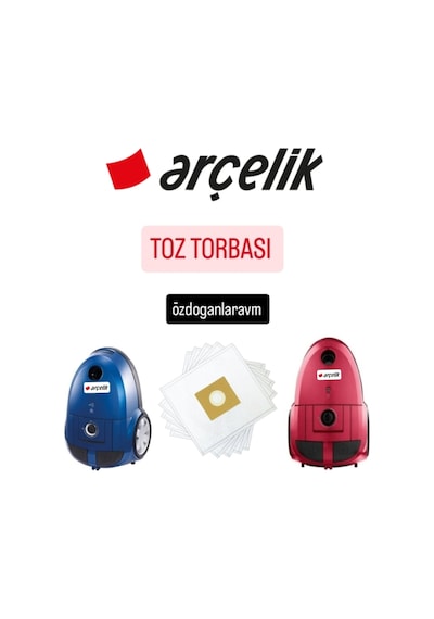 Arçelik Uyumlu S4240 Ve S4250 Modeli Süpürgesi Hepa Toz Torbası 10 Adet