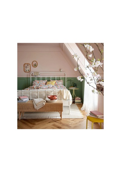 Ikea Daggsalvıa Tek Kişilik Nevresim Takımı 150 X 200 Cm Beyaz - Pembe - Sarı - Mavi Çok Renkli