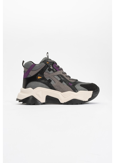 Luvishoes Lowel Siyah-mor Kadın Spor Bot Mor - Siyah
