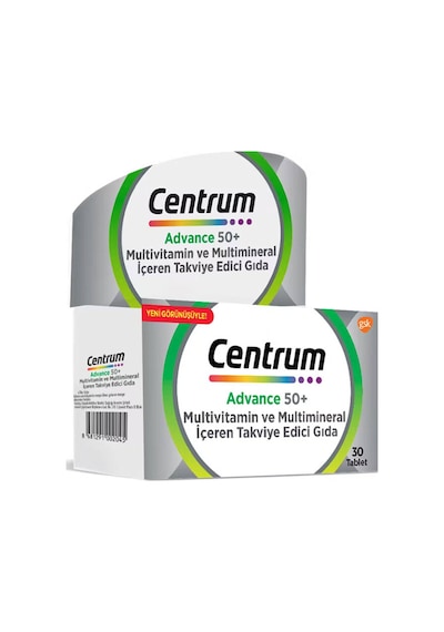 Centrum Advance 50+ Yaş Üstü Multivitamin 4 x 30 Tablet