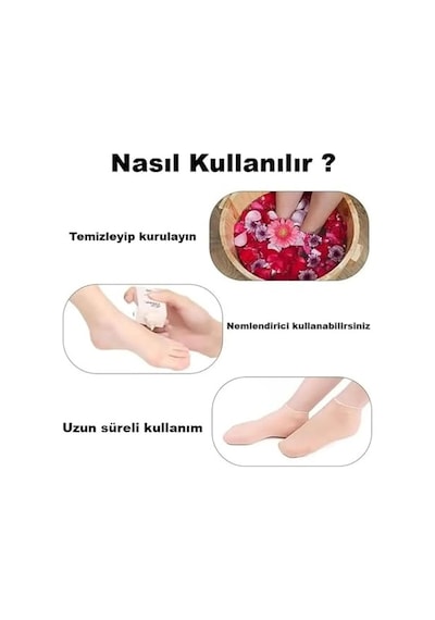 Çatlak Silikon Ayak Koruyucu Patik Tam Boy Nemlendirici Ayak Çorabı Topuk Çatlakları Ve Ayak Bakımı Için Unisex