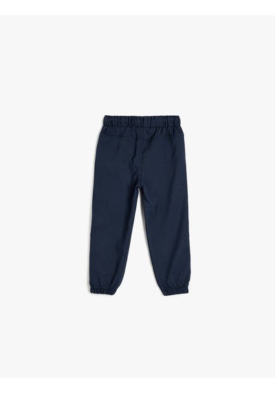 Koton Jogger Pantolon Beli Bağlamalı Cepli Lacivert 5smb40033tw Lacivert