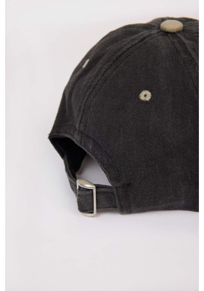 DeFacto Erkek Çocuk Nakışlı Jean Cap Şapka D5315A825SMBK27