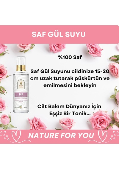 Sera Natura Gül Suyu İçerikli Arındırıcı ve Gözenek Sıkılaştırıcı Tonik 100 ML