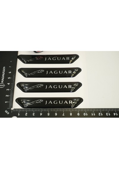 Jaguar Logo Kapı Kenarı Koruma Metalize Damla Desen 3M Band