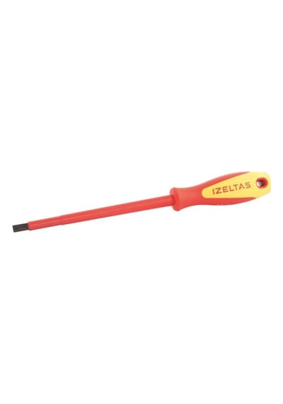 55x125 Elektrikçi İzole Düz Tornavida 1000V İzeltaş 4140175512