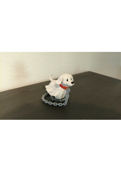 3d Baskı Havada Süzülen Hayalet Köpek Optik İllüzyon Dekoratif Çok Parçalı Süs Belirtilmemiş