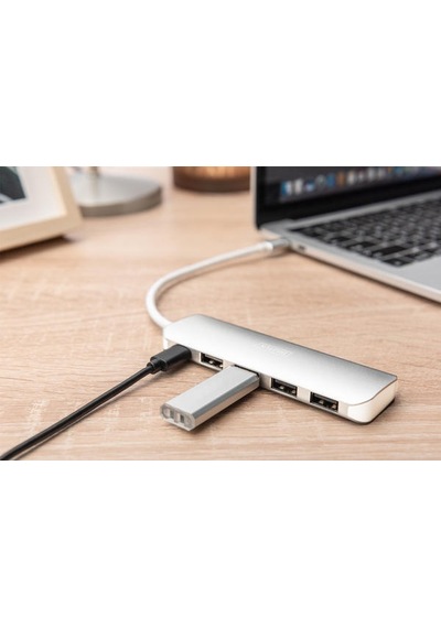 Digitus Da-70242 Type-C - 4 Port Usb 3.0 Çoklayıcı Hub (Mac,Pc)